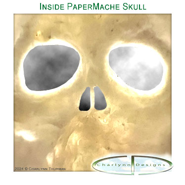 charlynndesigns's tweet photo. You are looking at the inside-out view of our #CharlynnDesigns #PaperMache (glass) #Crystal #Skulls before we finish building it. Once we build the back, we'll paint the inside, add our logo, &amp; add the glass crystals.

No matter where I'm in the build process, this project  fun. https://t.co/h4Jb3raAaK