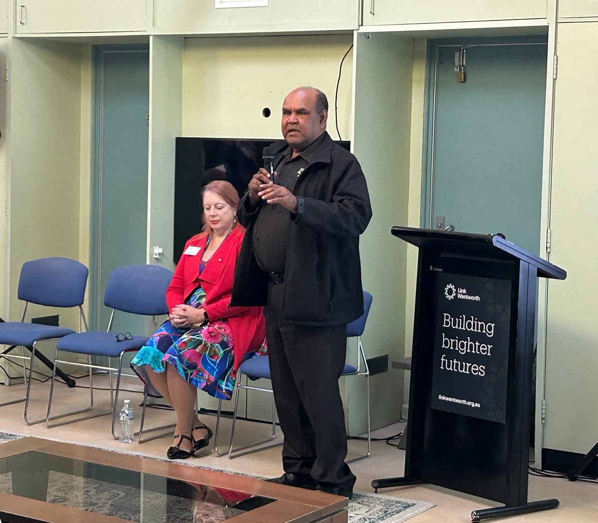 Uncle Allan Murray, Chair of the <a href="/nswalc/">NSW Aboriginal Land Council</a> made us Welcome to Country today, adding the need for more housing, at our Meanwhile Use event partnering with <a href="/wcs_001/">Women's Community Shelters</a>. Panelist <a href="/WCS_CEO/">Annabelle Daniel OAM</a> Annabel Daniel OAM said the model could be used in properties currently standing vacant #housing