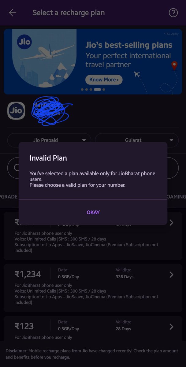 h_pbhatt's tweet photo. @reliancejio @JioCare not buy jio phones they not have any standards as i buy last week this phone but still my outgoing call not working dur to plan they offer i have Also tried to recharge but they says this not valid plan for this phone i am stuck not any solutions till now https://t.co/bLwHn7abee