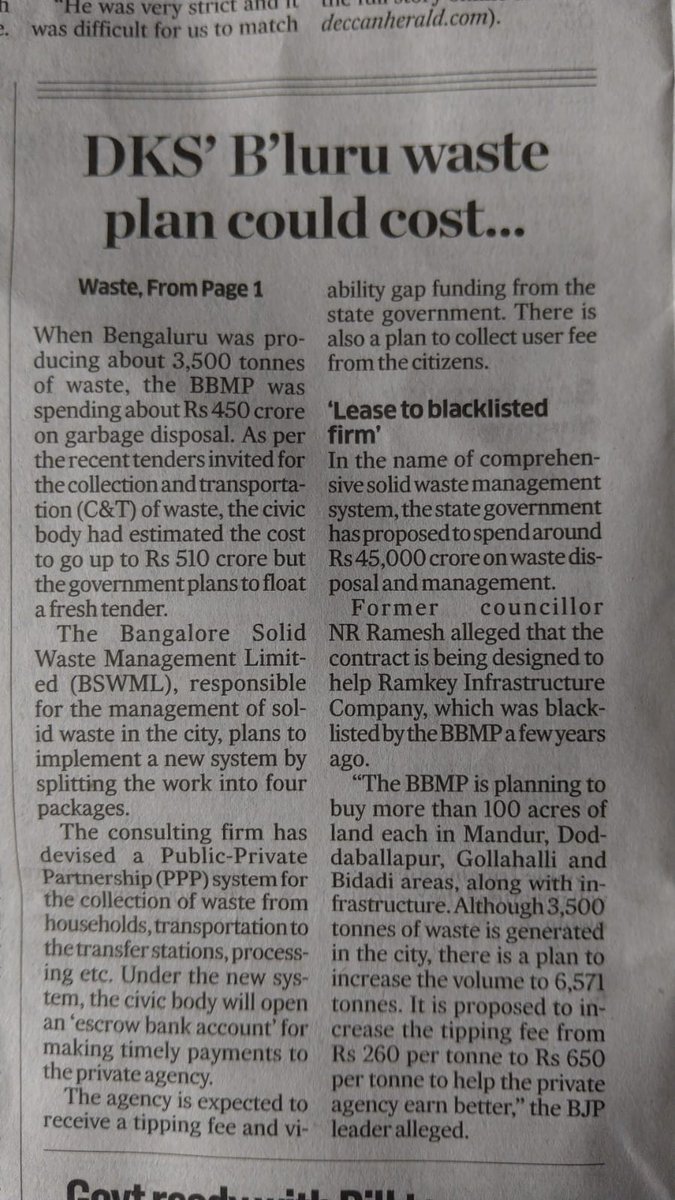 DivyatiwariC's tweet photo. While the government is saying these are waste processing units, but look at the budget allocation, Rs 45000 crores to set these up and just Rs 0.65 per kg to process it. https://t.co/co3uYx7lau
