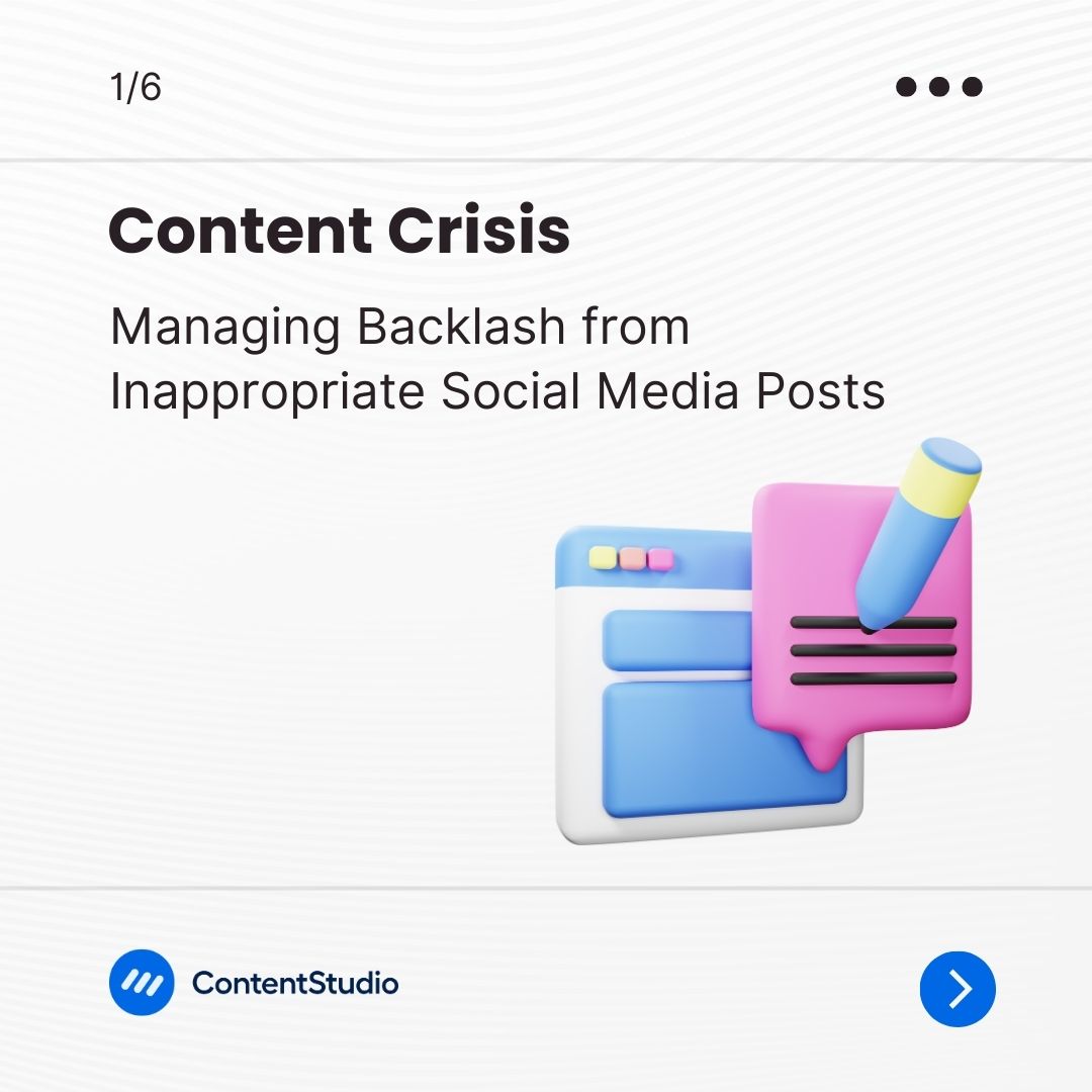 ContentStudioio's tweet image. Is Your Brand Prepared for a Social Media Storm? 🌪️

In today&apos;s digital age, a social media crisis can strike at any time. 

Are you ready to weather the storm?

Discover our 6 crucial points for understanding and managing social media crises:

#SocialMediaCrisis #ContentStudio