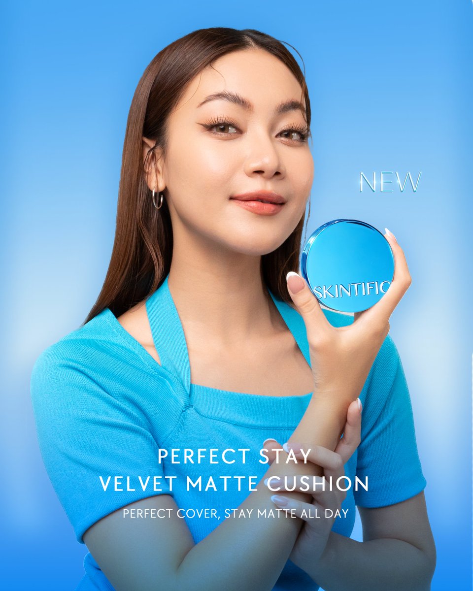 Brand Muse Ambassador, <a href="/daiyantrisha/">Daiyan Trisha</a>’s ultimate choice for flawless makeup: the Perfect Stay Velvet Matte Cushion! 💙
  
✨𝗜𝗸𝘂𝘁𝗶 𝗸𝗮𝗺𝗶 𝘂𝗻𝘁𝘂𝗸 𝗺𝗲𝗻𝗱𝗮𝗽𝗮𝘁𝗸𝗮𝗻 𝗴𝗶𝘃𝗲𝗮𝘄𝗮𝘆 𝘆𝗮𝗻𝗴 𝗺𝗲𝗻𝗮𝗿𝗶𝗸!  
#DaiyanXSKINTIFC #SKINTIFICMatteCushion #CushionBiru