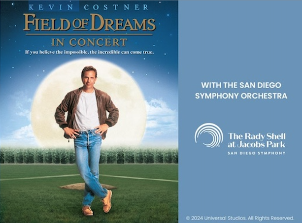 passport_sd's tweet photo. See the world premiere of "Field of Dreams in Concert" @theshellsd on Friday, July 19! "Field of Dreams" is a heartwarming story that has moved critics and audiences like no other film of its generation. Tickets: https://t.co/8dI9oIFnvn
#TheRadyShell @SanDiegoSymph https://t.co/32MkLkkojZ