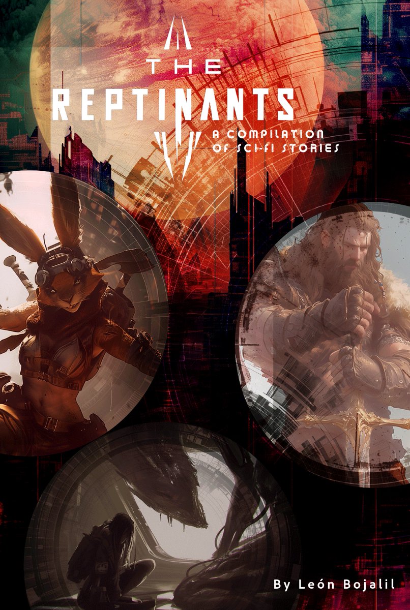 LeonBojalil's tweet photo. La portada de unos cuentos cortos de Sci-Fi que ando trabajando "The Reptinants" https://t.co/gxZeX0yHWN