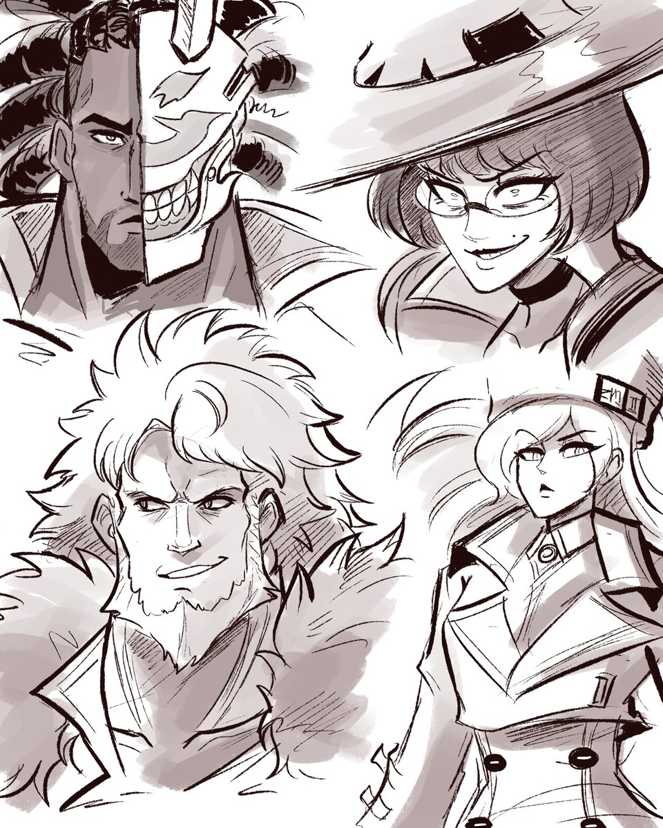 some old strive sketches #ggst