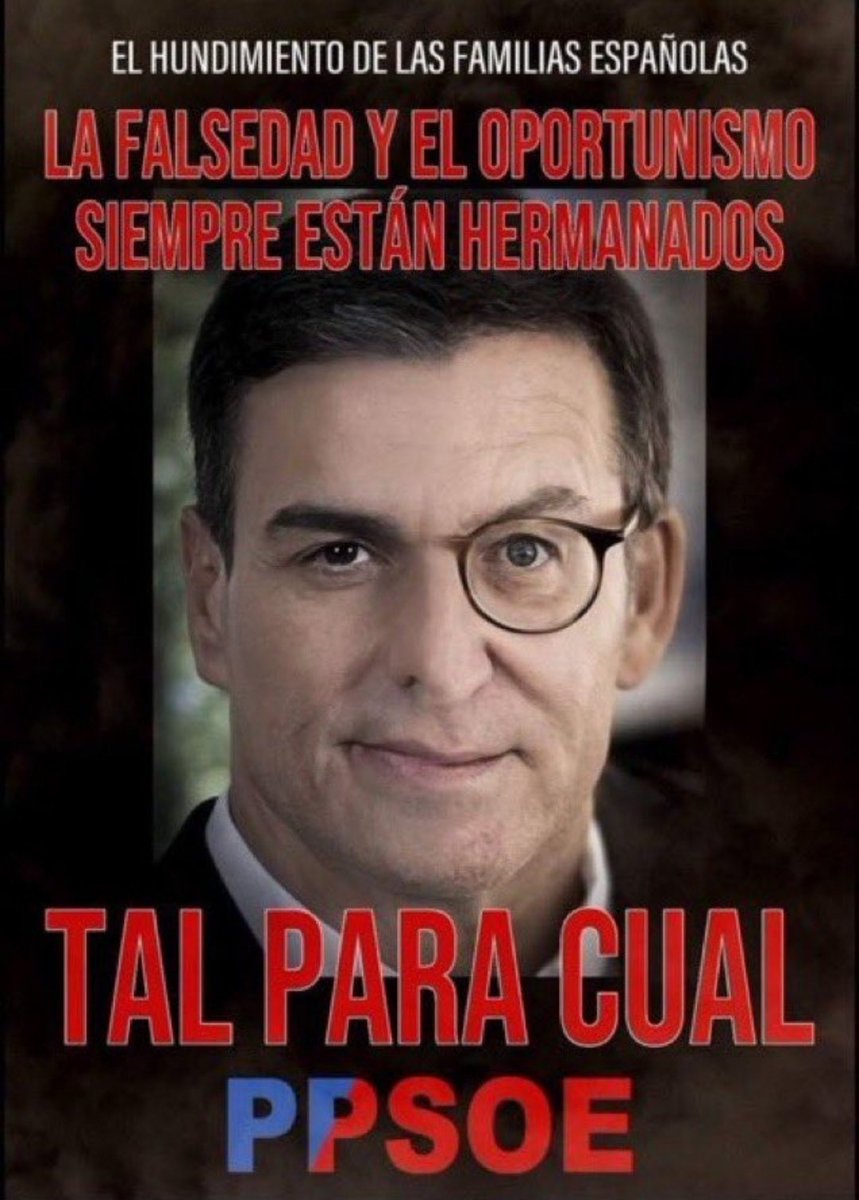 mainghost70's tweet photo. #Fakejóo
#Fakeoposición
El principal #PProblema de🇪🇸 no es la izmierda precisamente,sino, el #PP, #psoeAZUL, que engaña a sus votantes haciendoles creer que son alternativa cuando realmente es alternancia para poder seguir destruyendo🇪🇸
Por el camino regala sus votos a la #psoETA https://t.co/A62E80Jti0