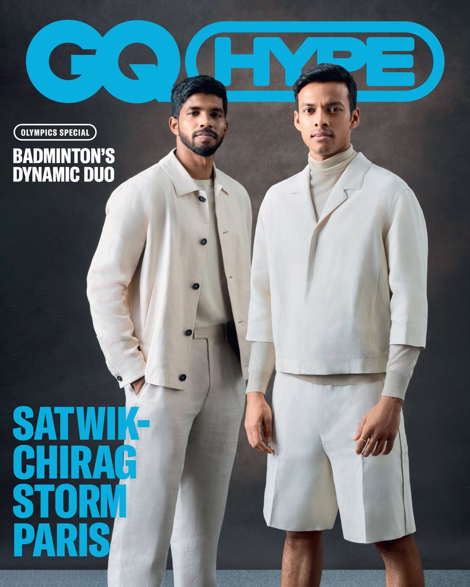 gqindia's tweet image. #SatwiksairajRankireddy (@satwiksairaj)  and #ChiragShetty (@Shettychirag04) are heading into the 2024 #Olympics with the enthusiasm, energy, &amp;amp; experience it takes to bring home the gold