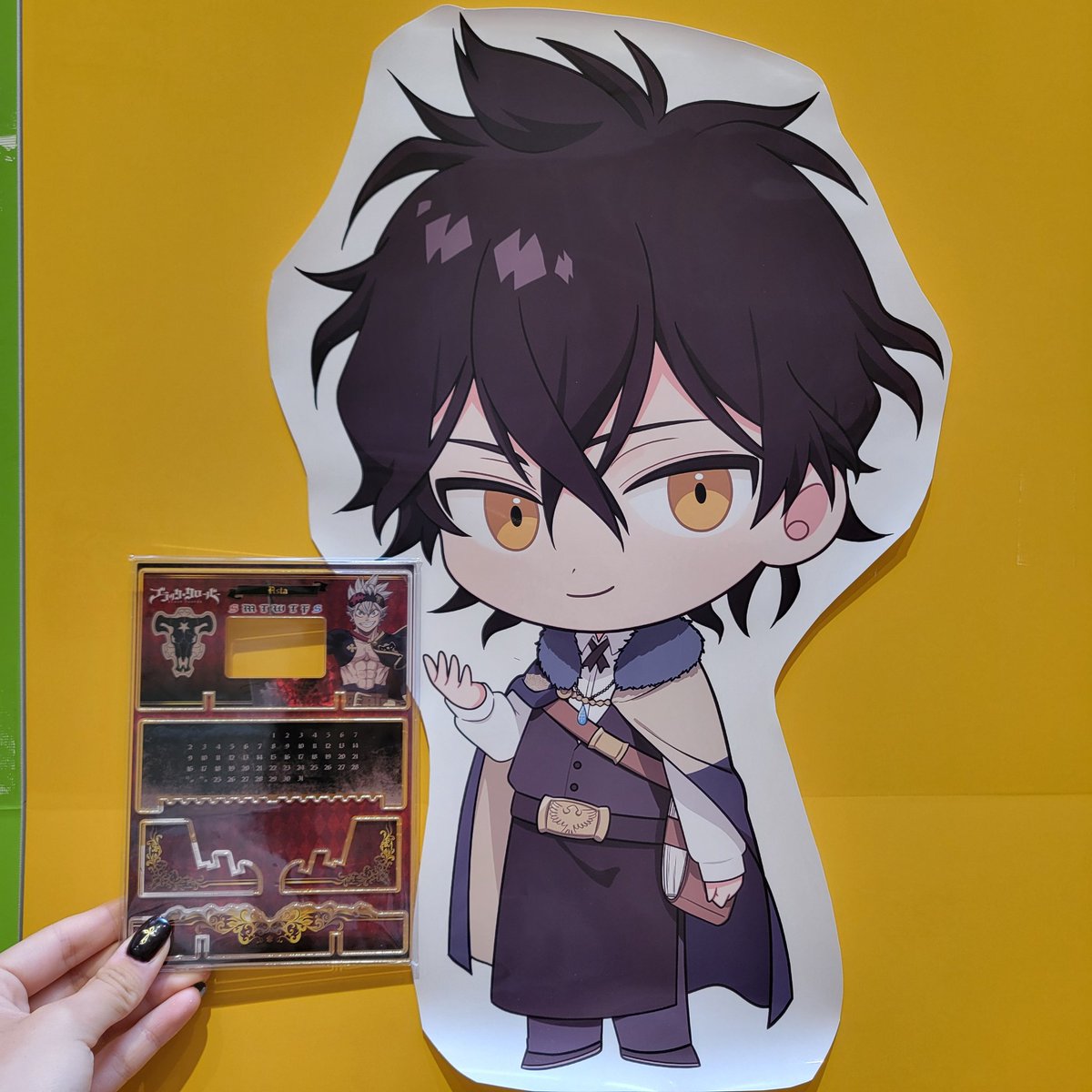 おはようございます！
本日(7/18)に　#ブラッククローバー アクリル万年カレンダー全4種が数量限定で販売いたします！

ご来店お待ちしております♪

#ブラクロ
#blackclover