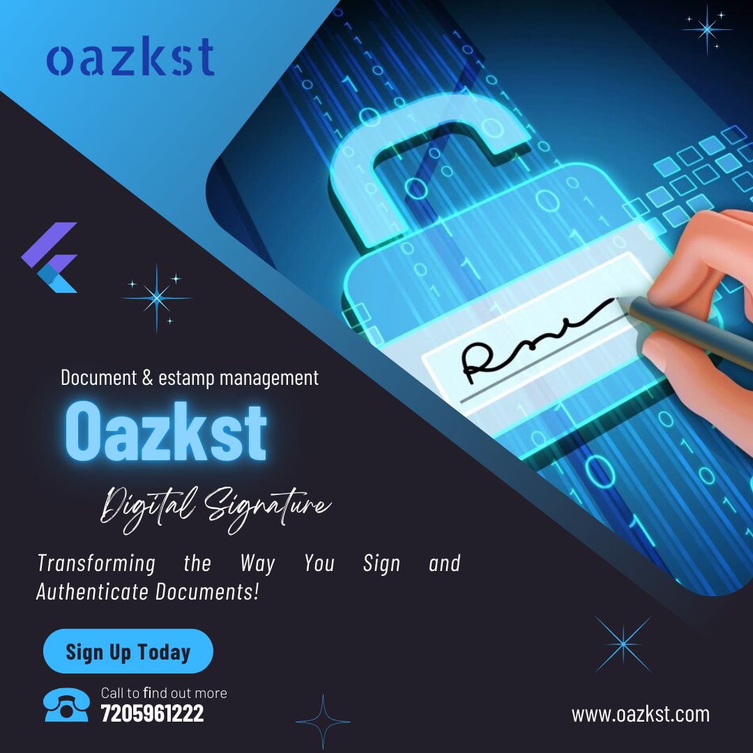 oazkst's tweet photo. Digital #signatures offer numerous advantages, making them a valuable tool in modern business and personal transactions. It enhances document #security, unique, encrypted #digital mark.  #Technology #Innovation #Authentication #Estamping #Oazkst https://t.co/1DEwODogmm https://t.co/heelYh6ytN