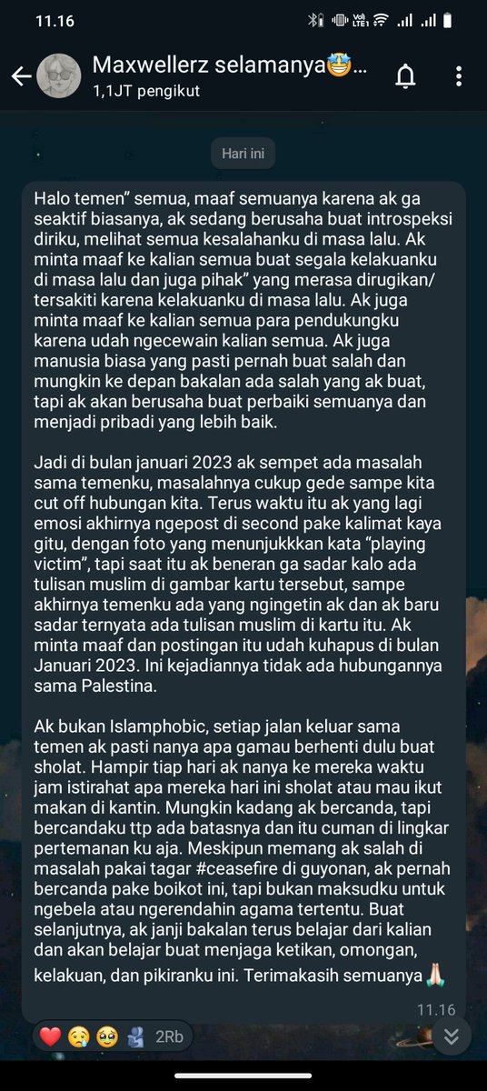 pecintaeskrim__'s tweet photo. #maxwell Untuk yang ngebully, liat nih jangan buta menghakimi aja. Apa gw bilang, dia sempet ada masalah sama temennya. Maxwell bukan Islamphobic. OTAK KLEN PAKE. Menghujat keburukan org nomor 1 lu WKWKWKKW LOLLL 😙😙 https://t.co/LOkZbDhsPj