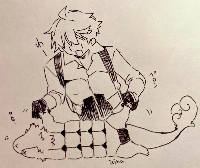 マイクロビキニてーくんを見たいって見えたので勝手に描いた 