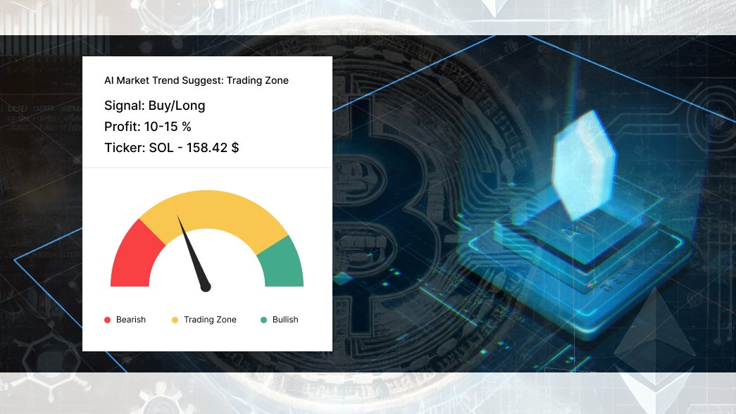 dexgemai's tweet photo. Our AI-generated trading signal for today.   #AI #TradingSignal #SOL 
💹 Market Trend : Trading 
🚦Signal: Buy / Long   
🎟️ Ticker: Sol - 158,42 $
🎯 Profit: 10-15%    
🛑Stop loss: 148 $ https://t.co/8Z6vHfOPnm