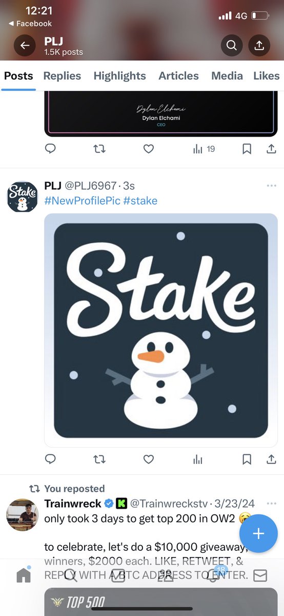 PLJ6967's tweet photo. @Stake Gogo https://t.co/WzNBLj4dJq
