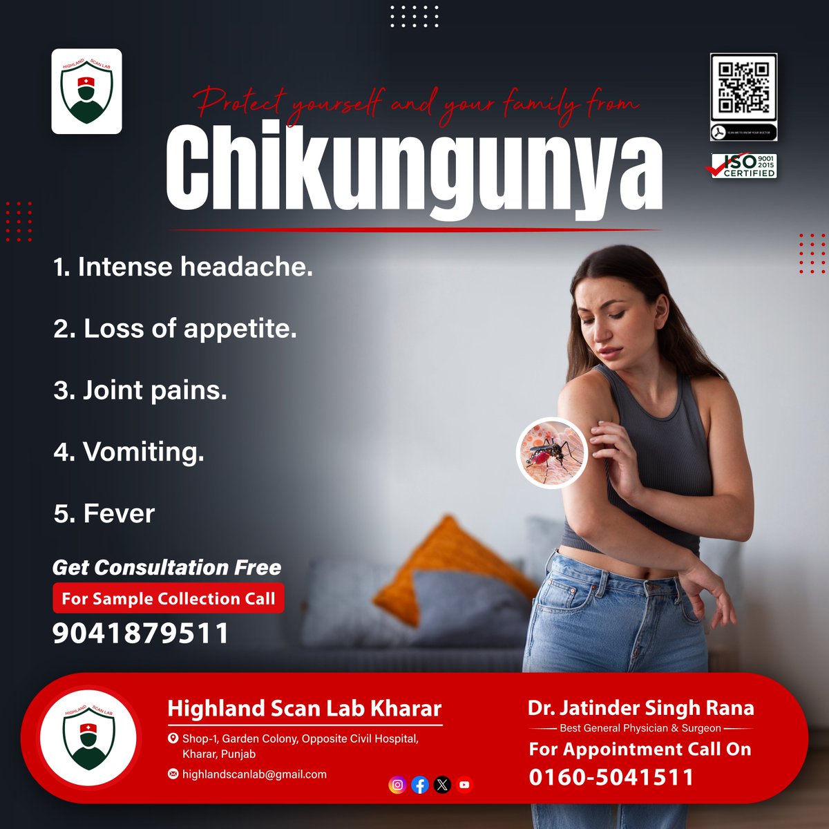 HighlandScanLab's tweet photo. Guard Against #Chikungunya: Protect Your Loved Ones. Get #tested today with #HighlandScanLab!
.
#drjatindersingh #kharar #scanlab #dengue #zika #mosquito #malaria #ReuniteWithFamily #WeSupportRandomSena #सनातन_संस्कृति #COVID19 #mosquitos #mosquitokiller #bloodtest #bestlab https://t.co/YwlXjqWTbT