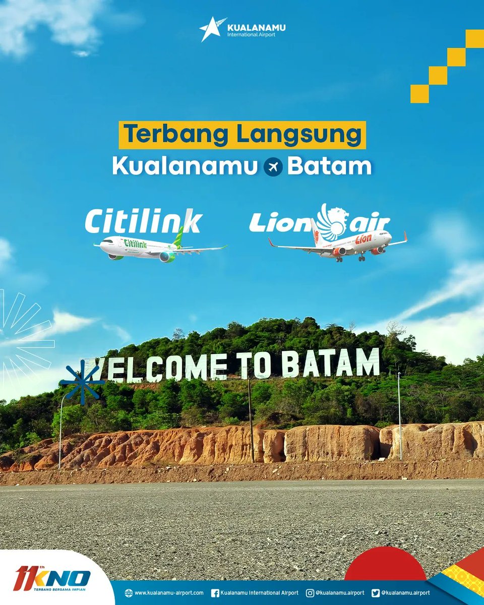 kno_airport's tweet image. Batam memanggil! Nikmati pantai eksotis dan kuliner lezat. Bisa dong merencanakan liburan kamu #APFriends sekarang dan memulai pengalaman baru!
Warga Batam isi reply komentar ya destinasi favorit nya!