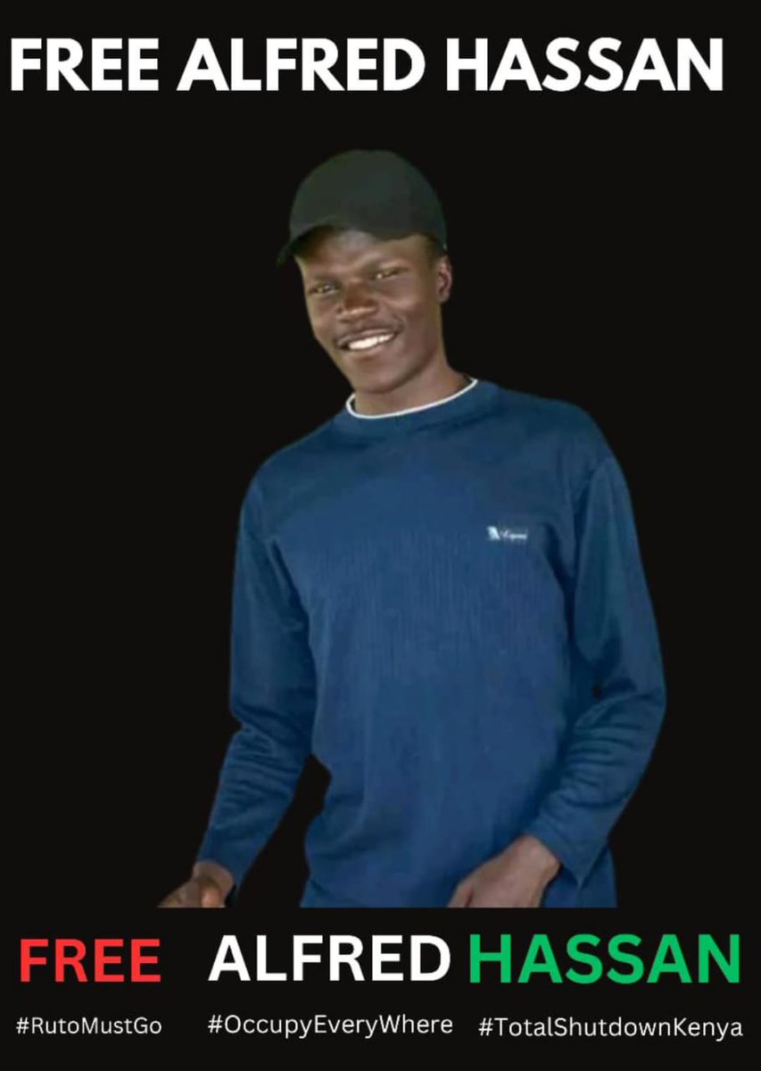 "Hi Landlord, this is Alfred Hassan. He went missing during the protests yesterday in Kisumu. He has not been found in any of the police stations in Kisumu, nor the hospitals"

KINDLY IF YOU SEE THIS RETWEET WIDELY!