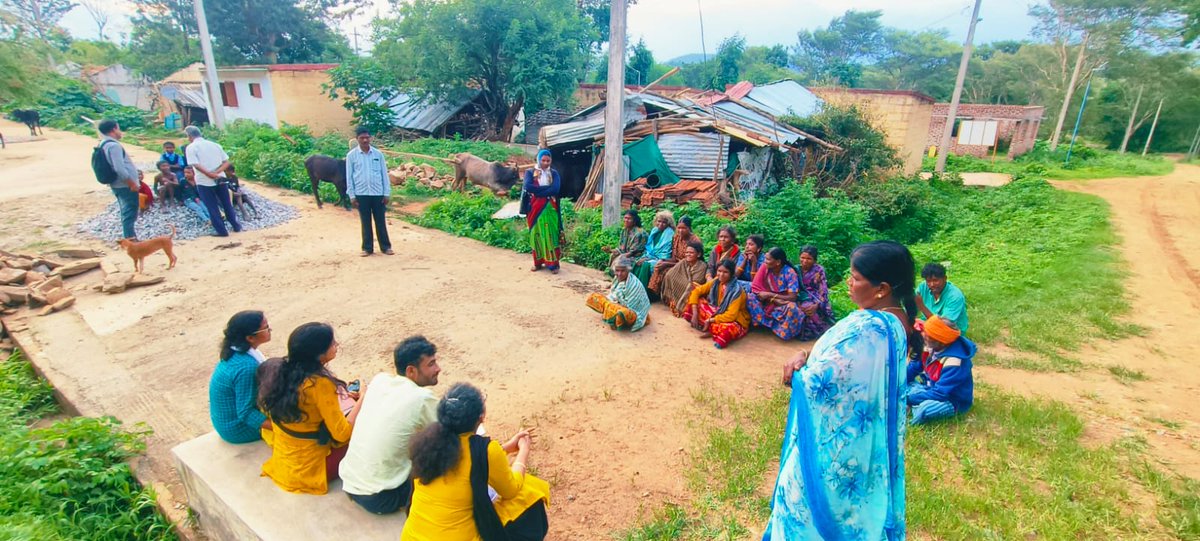 Interaction with PVTGs, encouraged women being suppressed by an outsider, "I want to hear it from them." This gave confidence, &amp; later, one woman asked to put her hand on my shoulder for a photo, symbolizing the trust we built for them to assert their presence and perspectives.