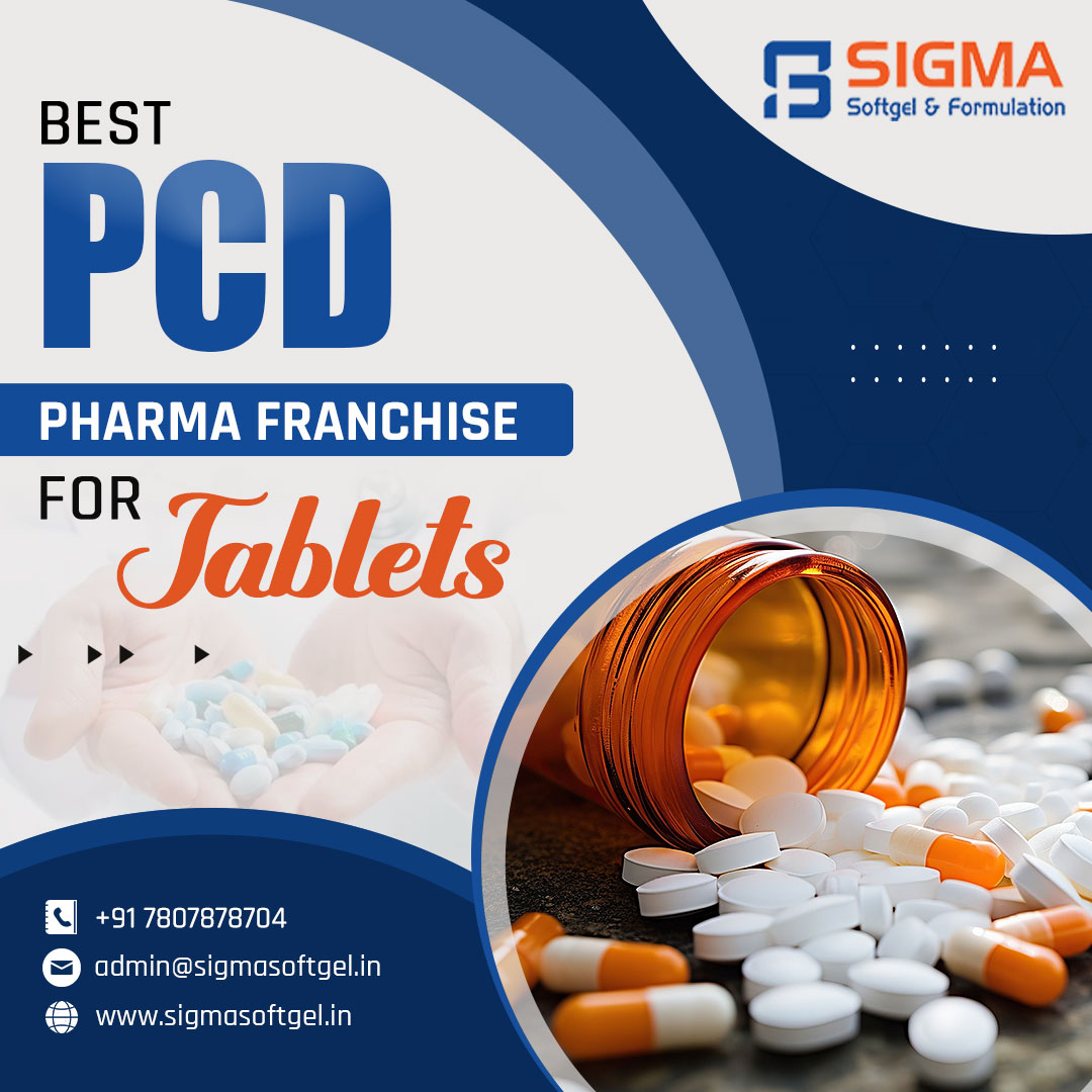 Sigma Softgel &amp; Formulation provides you the best PCD Pharma franchise for the Tablets.

Visit at - sigmasoftgel.in

#tablet #capsules #sigma #tablets #qualty #thirdpartymanufacturing #thirdpartymanufacturing #PharmaFranchise #cpsules #pcdfranchise