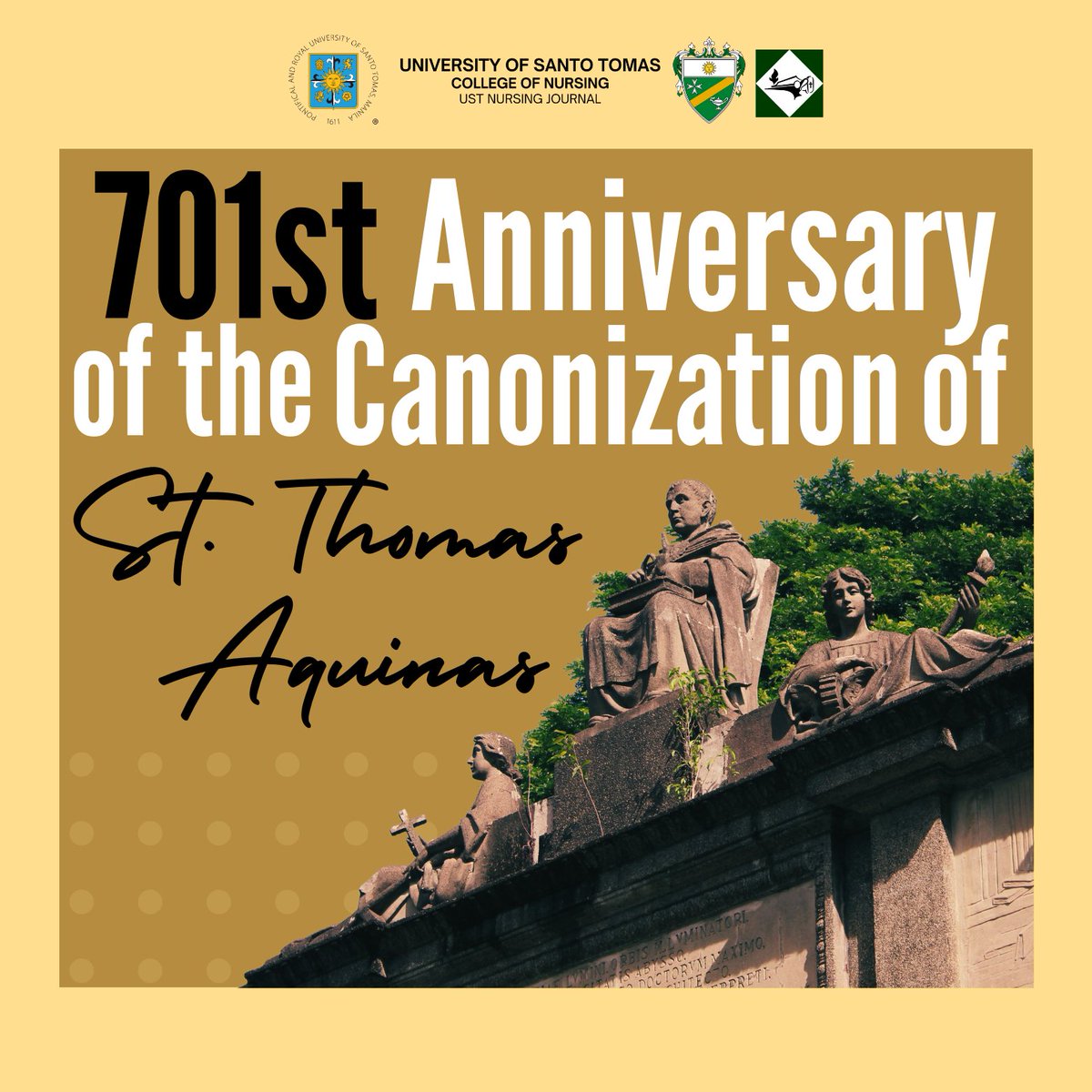 UST_NJ's tweet photo. Canonized on July 18, 1323 by Pope John XXII, let us celebrate the 701st Anniversary of the Canonization of St. Thomas Aquinas!

https://t.co/ukh7N759yw https://t.co/kLHppmxFJT