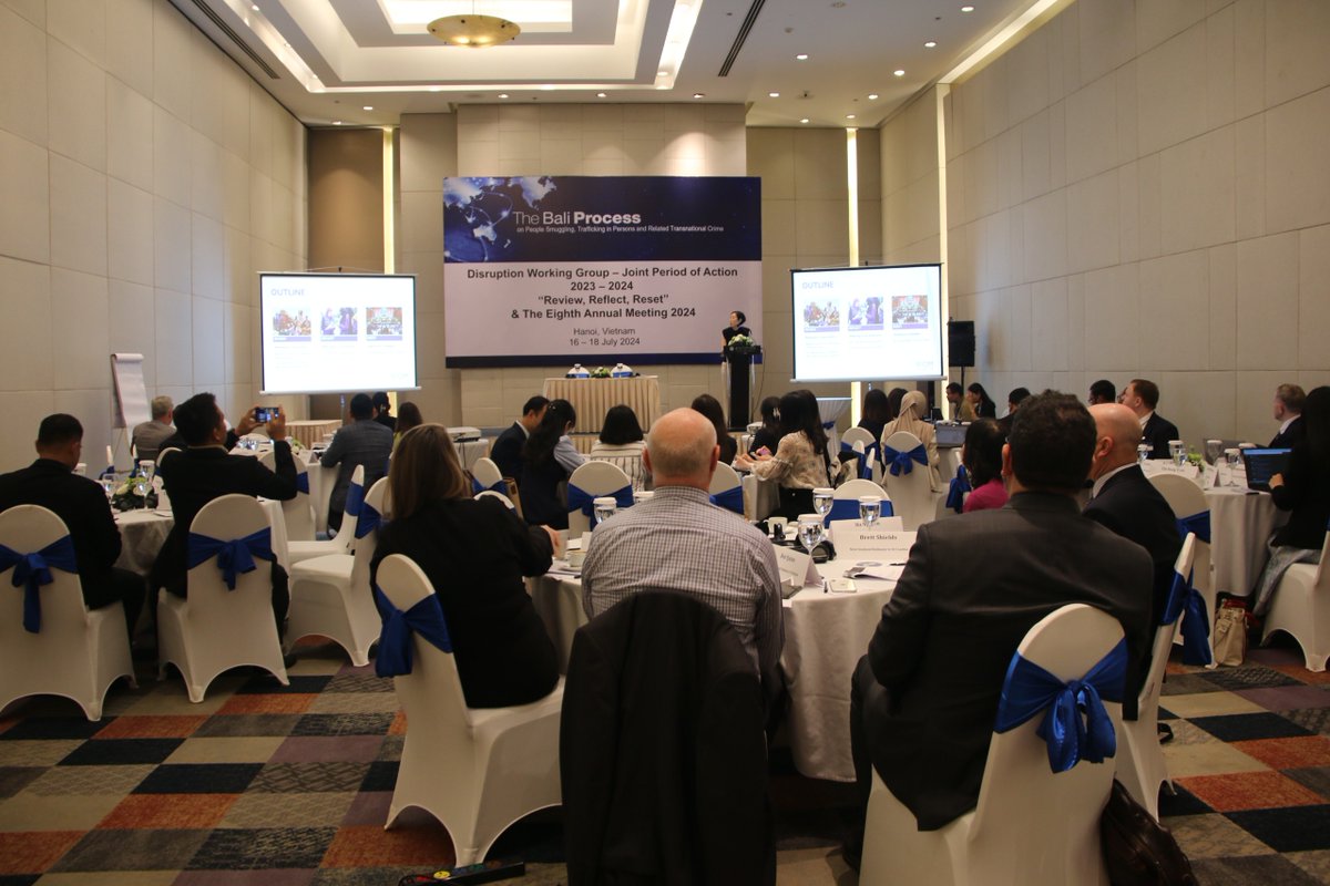 IOMVietNam's tweet image. @iomvietnam is proud to contribute our expertise to foster stronger partnerships and enhance resilience across the Asia-Pacific region to combat irregular migration, smuggling of migrants and trafficking in persons through #BaliProcess. Read full: shorturl.at/S6eGl