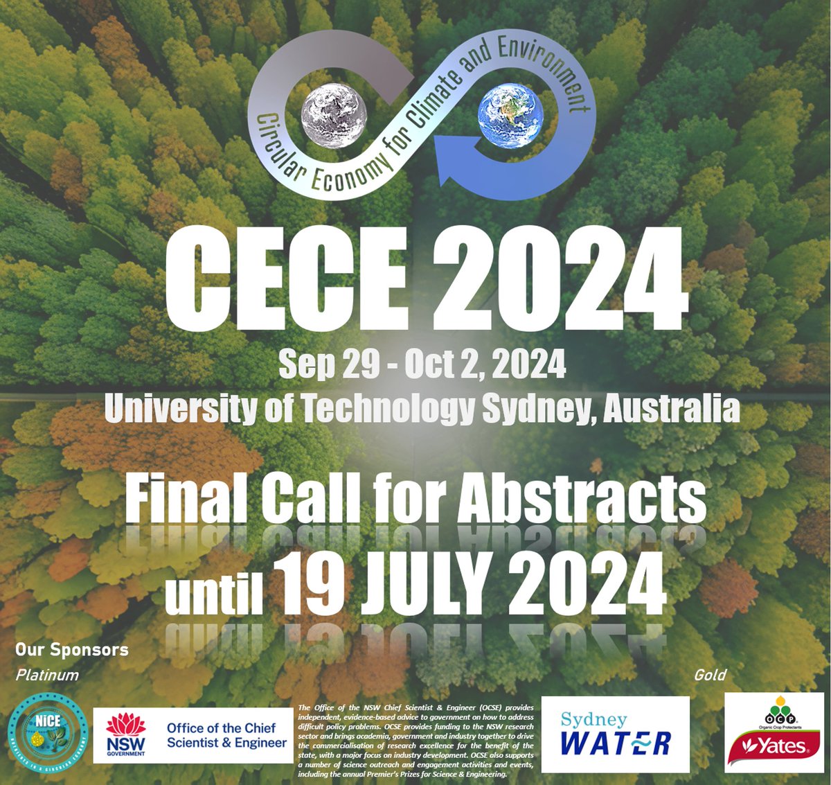 ARCNICEHUB's tweet photo. 📢Final Call for Abstracts is closing in a day!
- submit your abstracts here: https://t.co/snNOKswUk8

@arc_gov_au
@NSWCSE
@NSWGovernment
@sydneywaternews

#InnovationNSW #R&amp;DNSW #OCSE #CECE2024 https://t.co/xMXX0pHuTA
