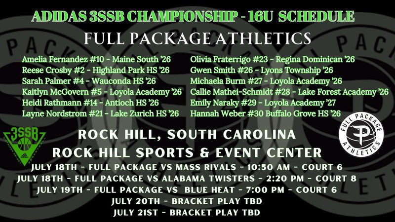 Layne Nordstrom (@laynenordstrom) on Twitter photo Come check out my team and I play this weekend in Rock Hill, South Carolina! <a href="/FullPackageGrls/">Full Package Athletics 3SSB Girls</a> <a href="/CoachDSells/">Dylan Sells</a> <a href="/lzgirlsbball/">Lake Zurich HS Girls Basketball</a> Come check out my team and I play this weekend in Rock Hill, South Carolina! <a href="/FullPackageGrls/">Full Package Athletics 3SSB Girls</a> <a href="/CoachDSells/">Dylan Sells</a> <a href="/lzgirlsbball/">Lake Zurich HS Girls Basketball</a>