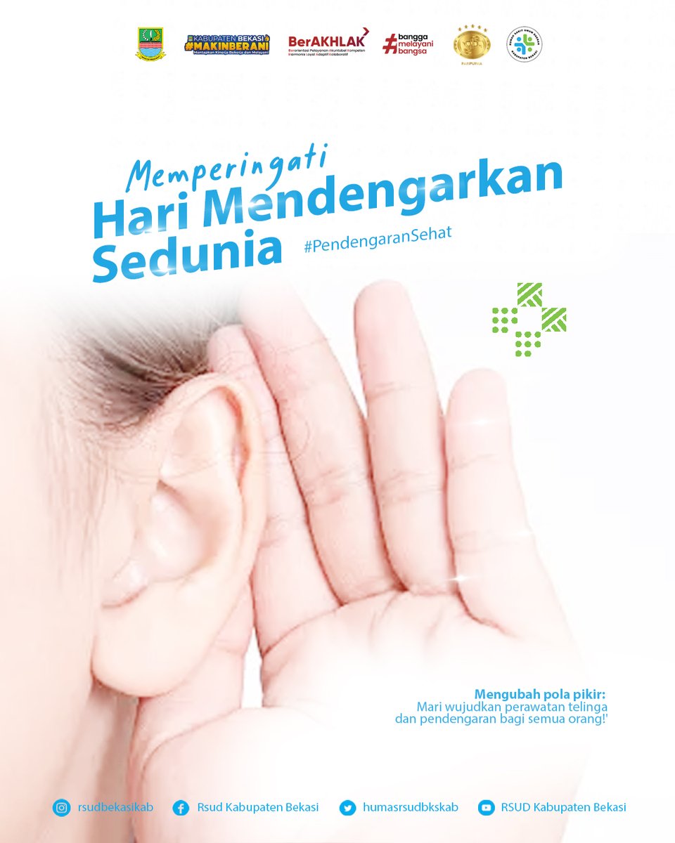 humasrsudbkskab's tweet image. ujuan Hari Mendengarkan Sedunia adalah mengajak semua orang di seluruh dunia agar mencoba lebih sedikit berbicara dan lebih banyak mendengarkan.
#HariMendengarkanSedunia #ChangingMindsets #Mendengarkan #Empati #Sehat #PendengaranSehat