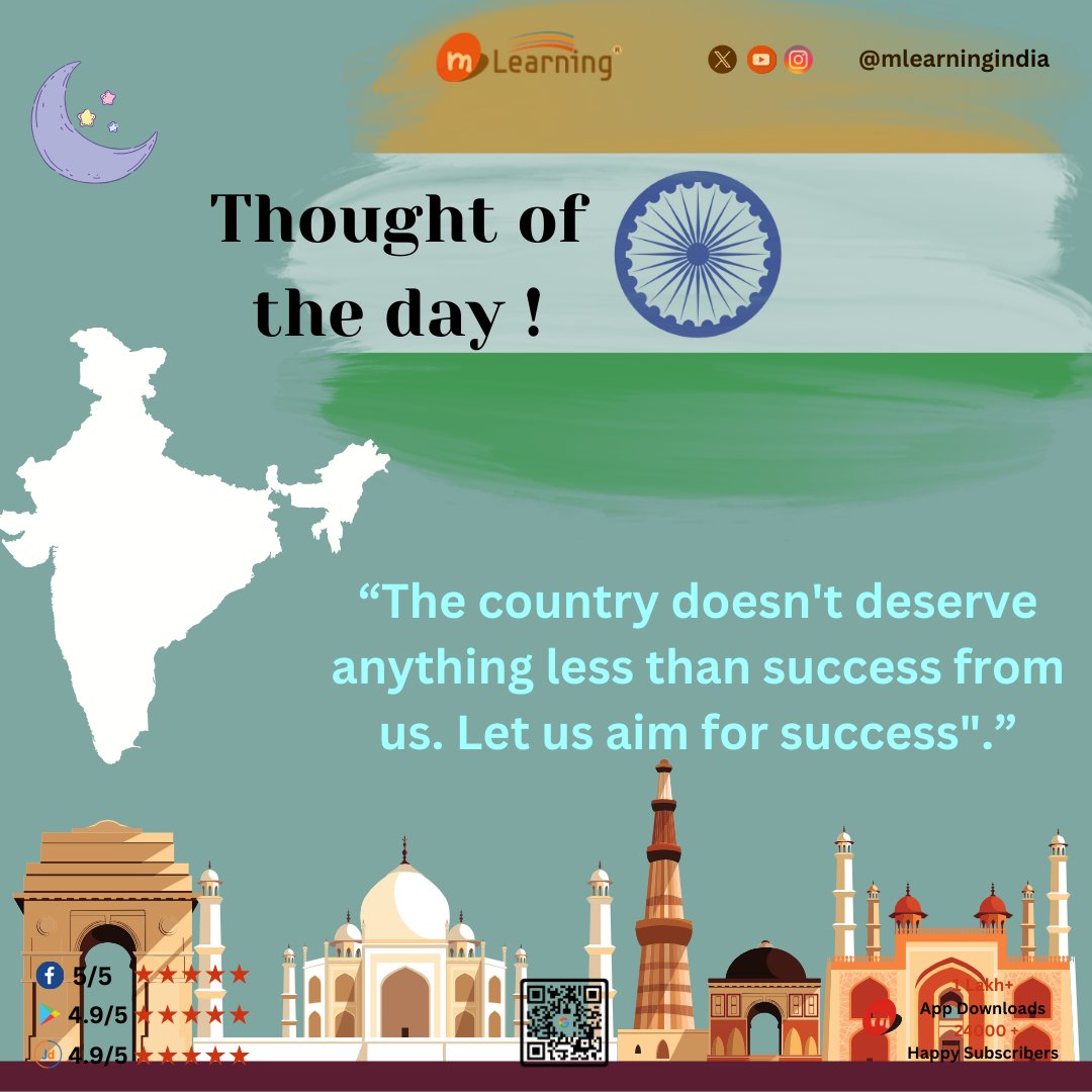 MLearning_India's tweet photo. Thought Of The Day !!
.
.
.
#mlearningindia #mlearning #thought #thoughtoftheday #motivationalthoughts #dailypost #mlearning #explore #explorepage #learning #school #motivation #students #love #study #knowledge #teaching #success #community #teachers #inspiration #art #knowledge https://t.co/x70IrFUcMK