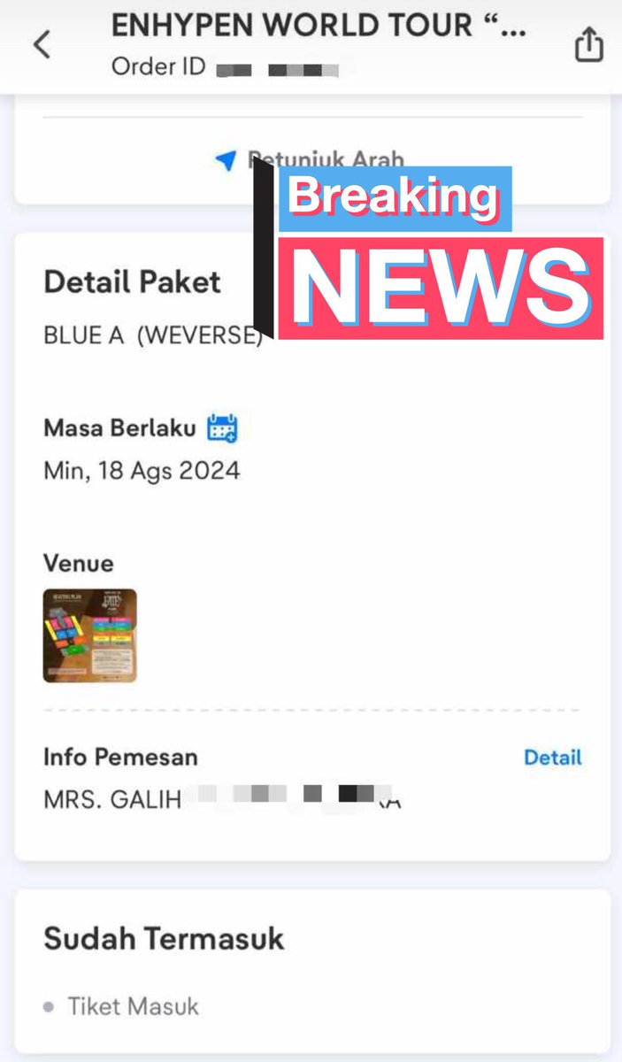 Jungwonuna's tweet photo. [HELP RT]

WTS ENHYPEN FATE+ IN JKT INDONESIA

Blue A - Day 2 Weverse (PRESALE)✨

• Bisa DP dulu sisanya di venue
• Diurus sampai tiket fisik
• Bisa COD sekitaran jakpus
• DM for Price
• Dom Jakpus

#WTS #FATE #ENHYPEN #ENGENE #fateplus https://t.co/iChizT6kbl