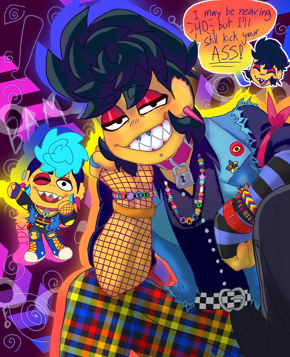 Nana_RedClover's tweet photo. intorducing! Dad Hyperpop punk Wally. now thats a mouthful.
This dad has tought his kids to beat the sh!t out of the other person in a fight.
#welcomehome
#welcomehomeau
#welcomehomepuppetshow
#hyperpoppunk
#wallydarling
#hyperpoppunkau
#welcomehomearg
#hyperwally https://t.co/UIkTVNE7zf