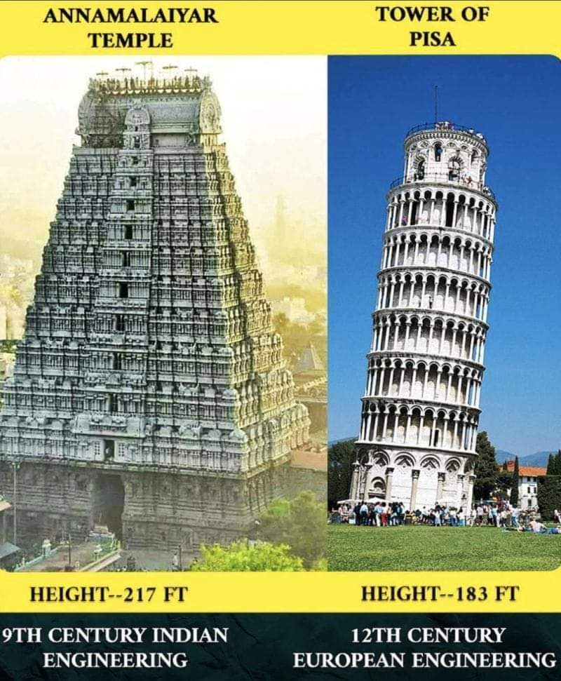 biharigurl's tweet photo. The Leaning Tower of Pisa was an architectural blunder...? In 1990, much of the restoration work was done to stop it from falling over completely. 

Whereas 

Bharat, which has........many....... older.........taller........ No restoration work........standing tall...... and straight!!!