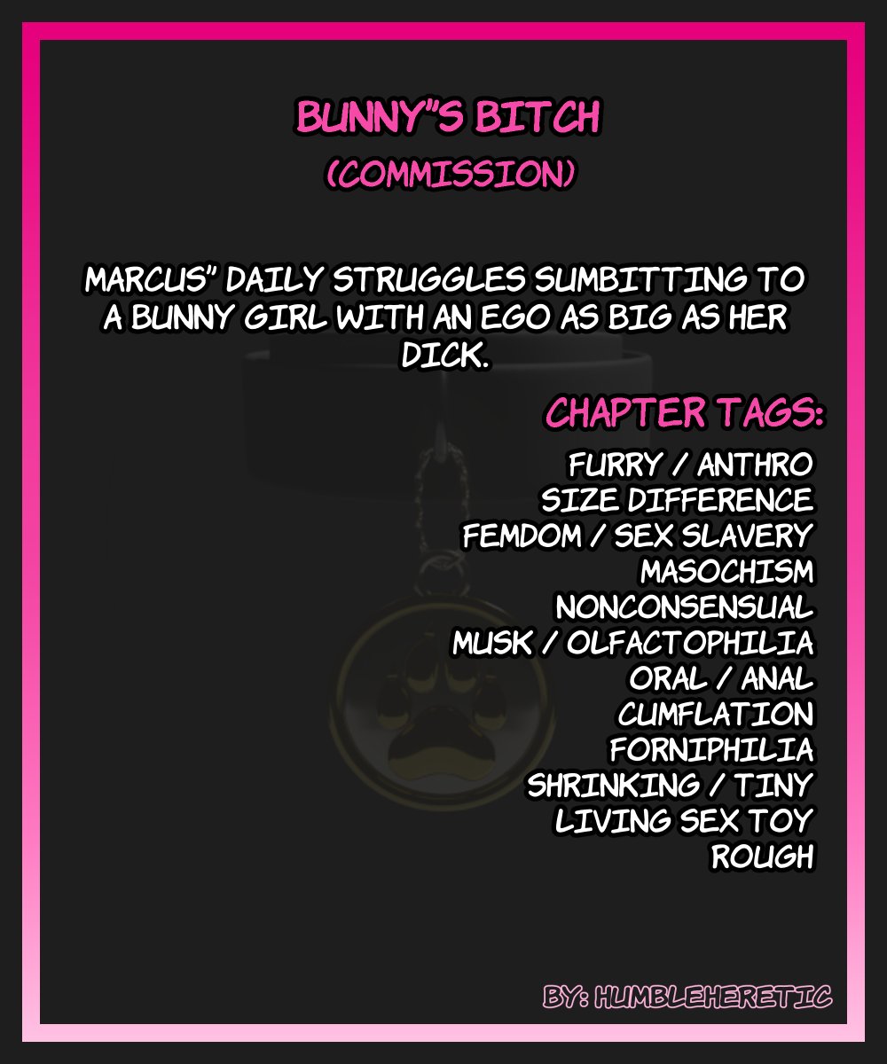 writtenheresy's tweet photo. [Bunny’s Bitch] (COMM)

Does size really matter? Of course it does!
This is but a small look into the insignificant daily life of a tiny male among countless destined to serve below their towering betters.
All characters belong to Jay who commissioned this story, thanks very much for the support!

Tags:
male, hermaphrodite, furry, anthro, bunny, fox, futanari, futa_on_male, dickgirl, size_difference, femdom, rough, oral, anal, horsecock, masochism, mean_girl, shrinking, tiny, forniphilia, living_sex_toy, cumflation, noncon

Deviantart: https://t.co/t34Yl39Hqd
Furaffinity: https://t.co/Hnm6BLrYY6
Pixiv: https://t.co/VLRfG79YMX
PDF: https://t.co/4l7ROr3xEh