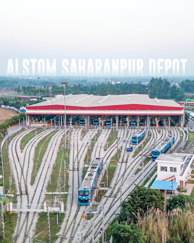 trainwalebhaiya's tweet photo. Home of India's Most Powerful Locomotive WAG12B " @AlstomIndia Saharanpur MELPL Depot" (38/n)
#IndianRailways @RailMinIndia @RailwayNorthern https://t.co/mBj9c57jr6