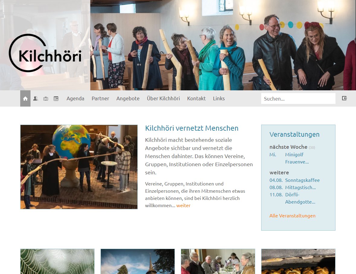 Kilchhöri vernetzt mehrere Kirchgemeinden digital, um Informationen, Ressourcen und Wissen besser zu teilen! Gemeinsam nutzen wir Synergien optimal!
👉 kilchhoeri.ch