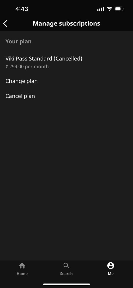 rakhis29's tweet photo. @VikiOfficialRP i cancelled plan still got charged one day after i cancelled it and cannot even watch anything please refund my money. Please someone help me i have emailed the concern as well. https://t.co/KvHGCFjnO0