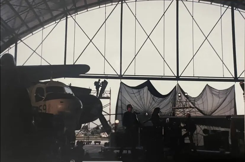 PennyEdwell's tweet photo. A chance drop in at the Fleet Air Arm Museum by Rob Herriot who shared these amazing pics of two music videos that were shot there in the late 80s, The Angels’ ‘Once Bitten Twice Shy’ and ‘Some of That Love’. 🎸 ✈️ https://t.co/IA4rxNbc00