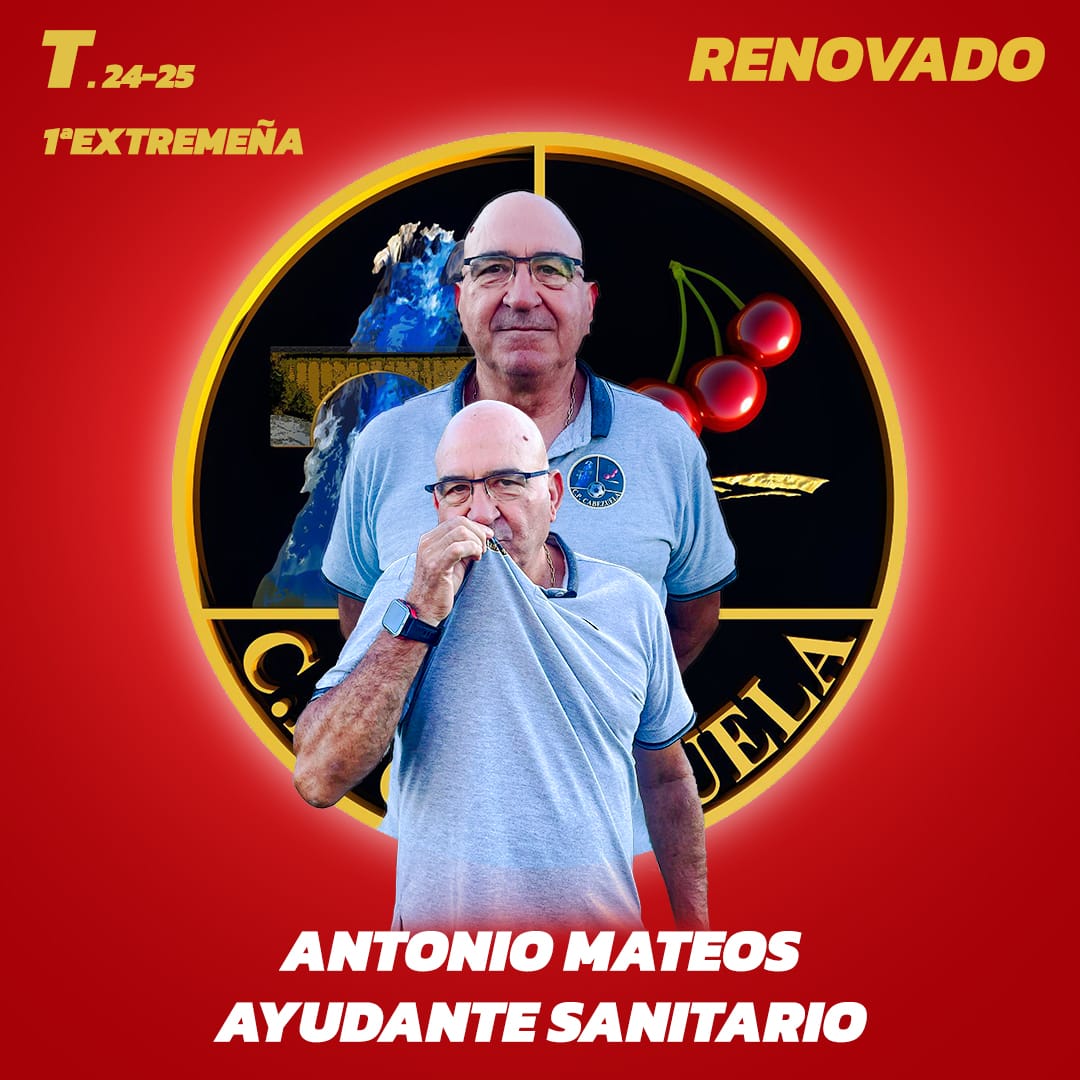 Felices de anunciar la renovación de alguien vital para nuestro equipo, las manos que curan y la voz que calma, gracias Antonio <a href="/Antonio97362900/">Antonio</a> por seguir un año más formando parte de esta gran familia. #somosuno  #valledeljerte #cpcabezuela