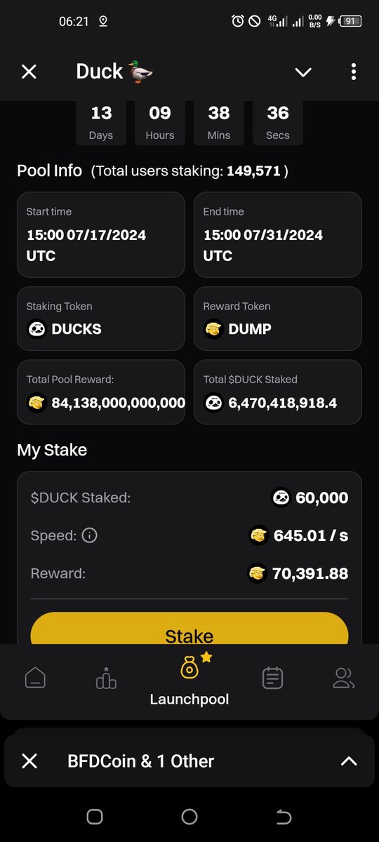 iammrblack1's tweet photo. @DuckCoop_TG I just staked mine, you can do yours in less than 2 minutes https://t.co/cQki51ac2c