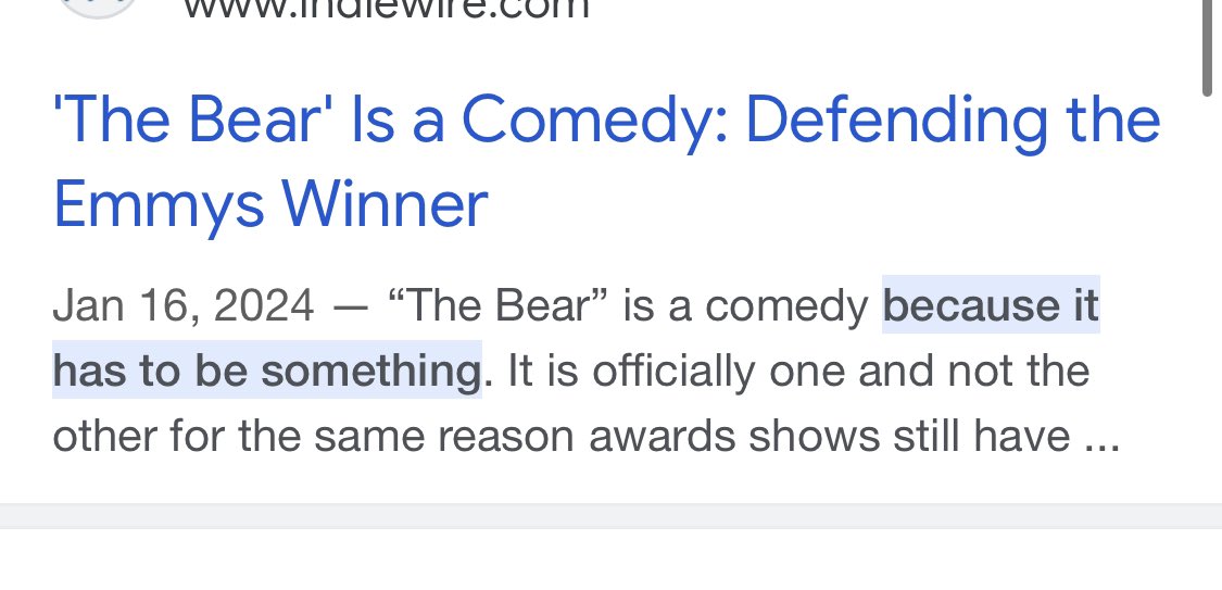 carlythornton's tweet photo. This has bothered me FOR A WHILE NOW esp with Emmy noms being dropped today. While I love this show it’s not a fucking comedy and should be categorized appropriately regardless of run time https://t.co/261chIM66v