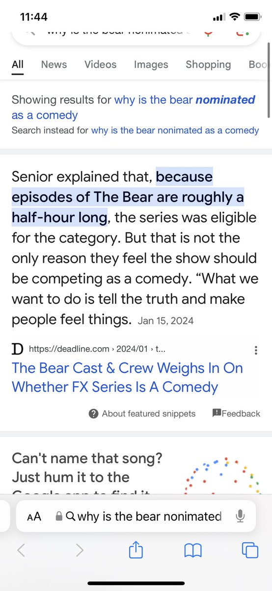 carlythornton's tweet photo. This has bothered me FOR A WHILE NOW esp with Emmy noms being dropped today. While I love this show it’s not a fucking comedy and should be categorized appropriately regardless of run time https://t.co/261chIM66v