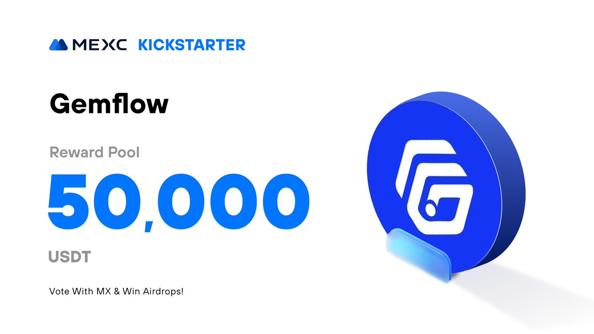 Alpha_MEXC's tweet photo. .@GemFlow_, a decentralized B2B2C blockchain platform that connects creators, donors, and contributors, ensuring fair compensation, is coming to #MEXCKickstarter 🚀

🗳Vote with $MX to share massive airdrops
📈 $GEF/USDT Trading: 2024-07-19 08:00 (UTC)

Details: https://t.co/BeUvdB227G