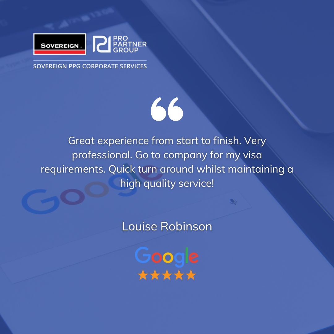 Excellent feedback from our Dubai client.

We are pleased to receive feedback that a client has had a great experience working with the team. Great work, Matthew Boyd.

#clientreview #uae #business #visaservices