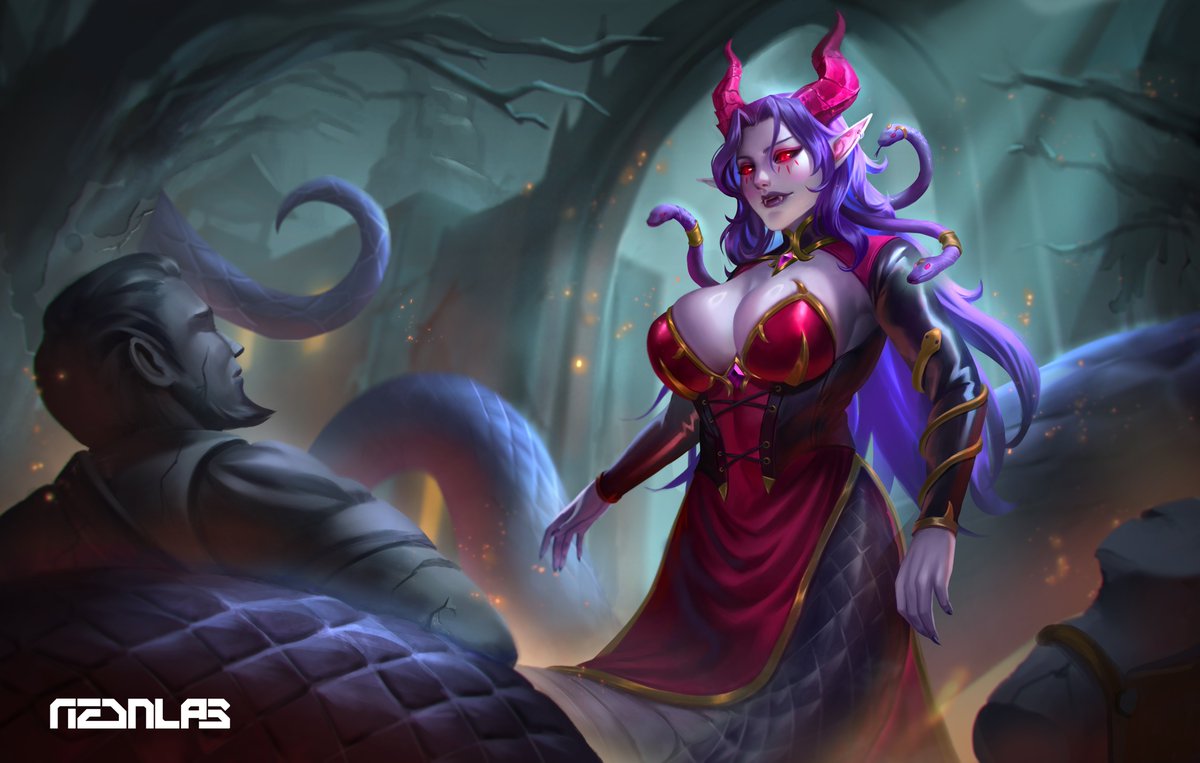 NeonLaboratory's tweet image. Combination between Demon and Gorgon
#combination #creaturedesign #creature #creatureconcept #dnd #fantasy #gorgon #medusa