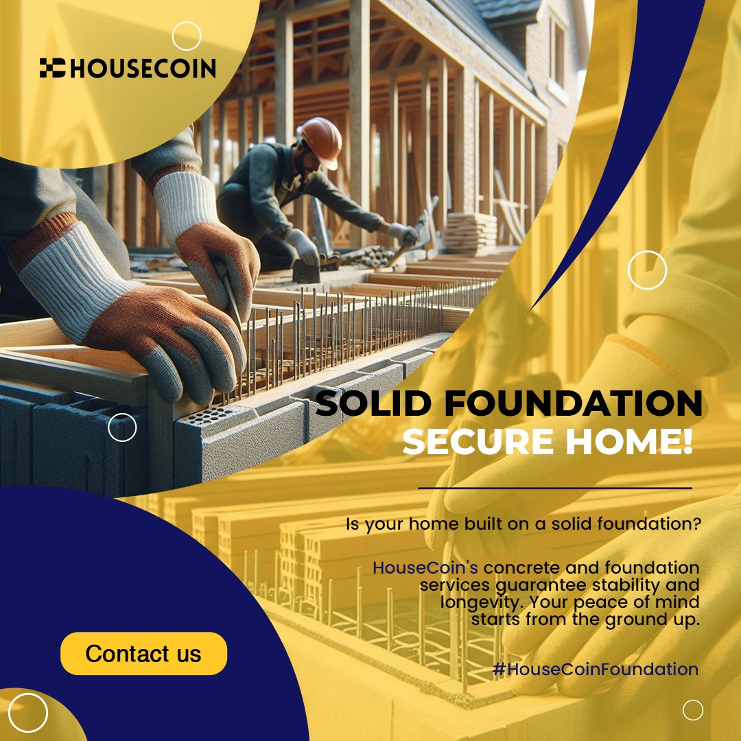HouseCoinLLC's tweet image. Building a strong and secure foundation for a brighter future.

#SecureFoundation #StrongFoundation #BrighterFuture #Security #Strength #BuildingBlocks #SolidGround