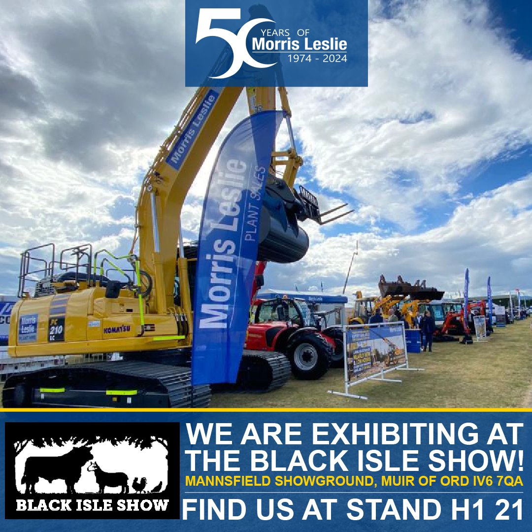 We will be exhibiting at the Black Isle Show 2023!📷
Show season continues as we head up to the highland capital, Inverness, on the 31st of July to 1st of august for the Black Isle Show!
#PlantHire #PlantSales #Exhibitions #BlackIsleShow