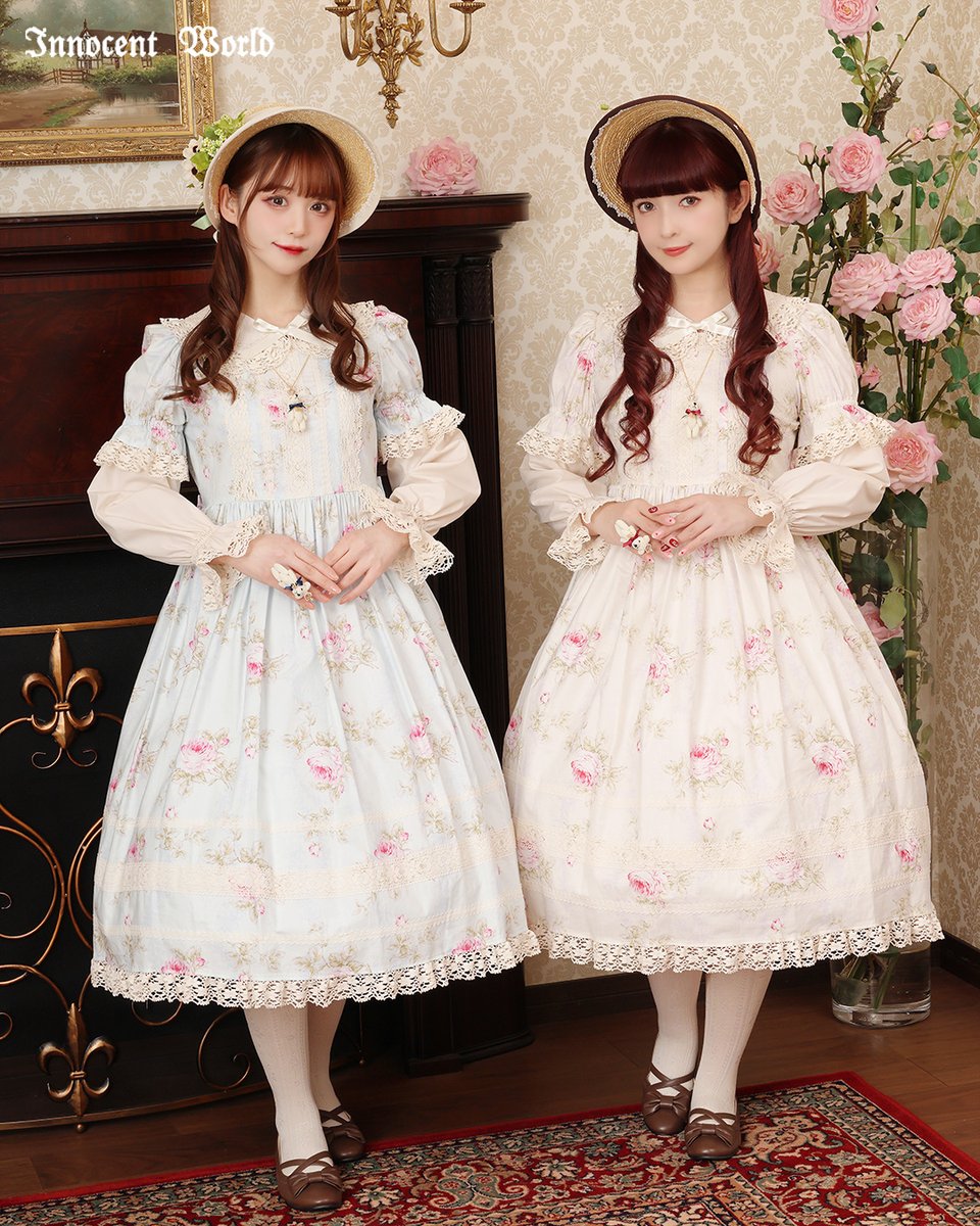 タイムセール 11/2 23:59〆 つる薔薇レースアニバーサリーワンピース