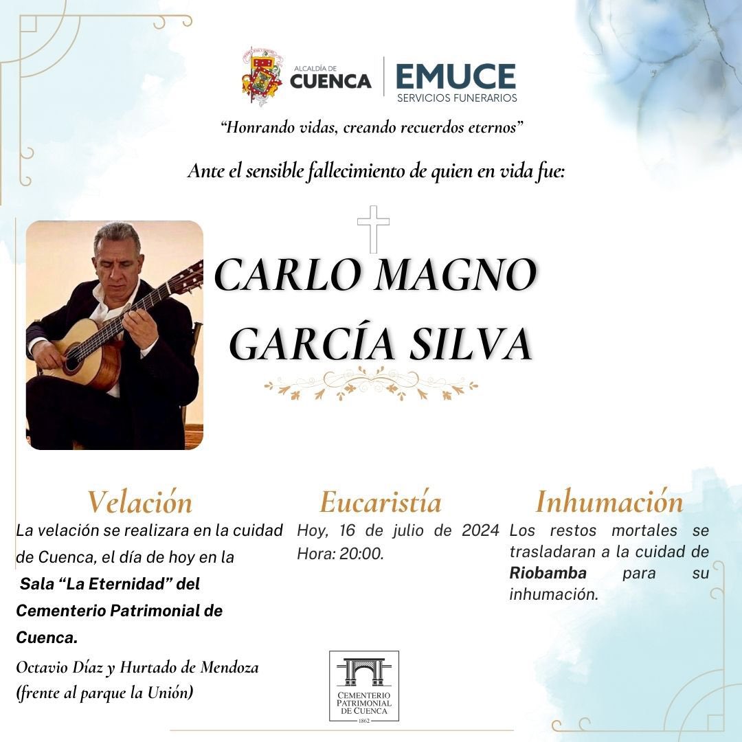 fcorderoc's tweet photo. Carlo Magno Garcia… ¡ha muerto un artista y gestor cultural extraordinario!. 
Le vamos a extrañar muchísimo al amigo y compañero. 
Un abrazo solidario a toda su familia en estos momentos tristes. https://t.co/GxrAAsFRhc