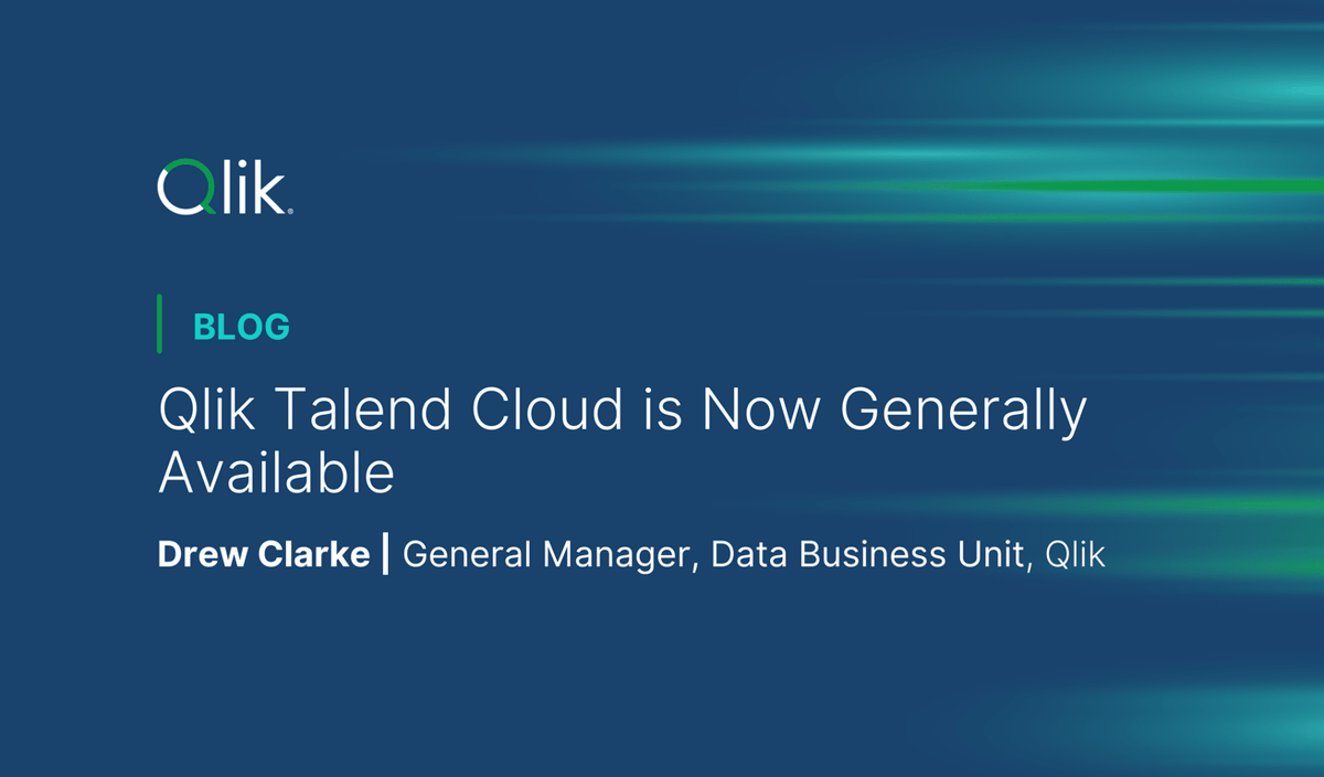 Big news from #Qlik: Qlik Talend Cloud is here! Now available and designed to enhance data trust, quality, and accessibility for #AI and analytics. 🚀 Learn more in this blog: infl.tv/opI4