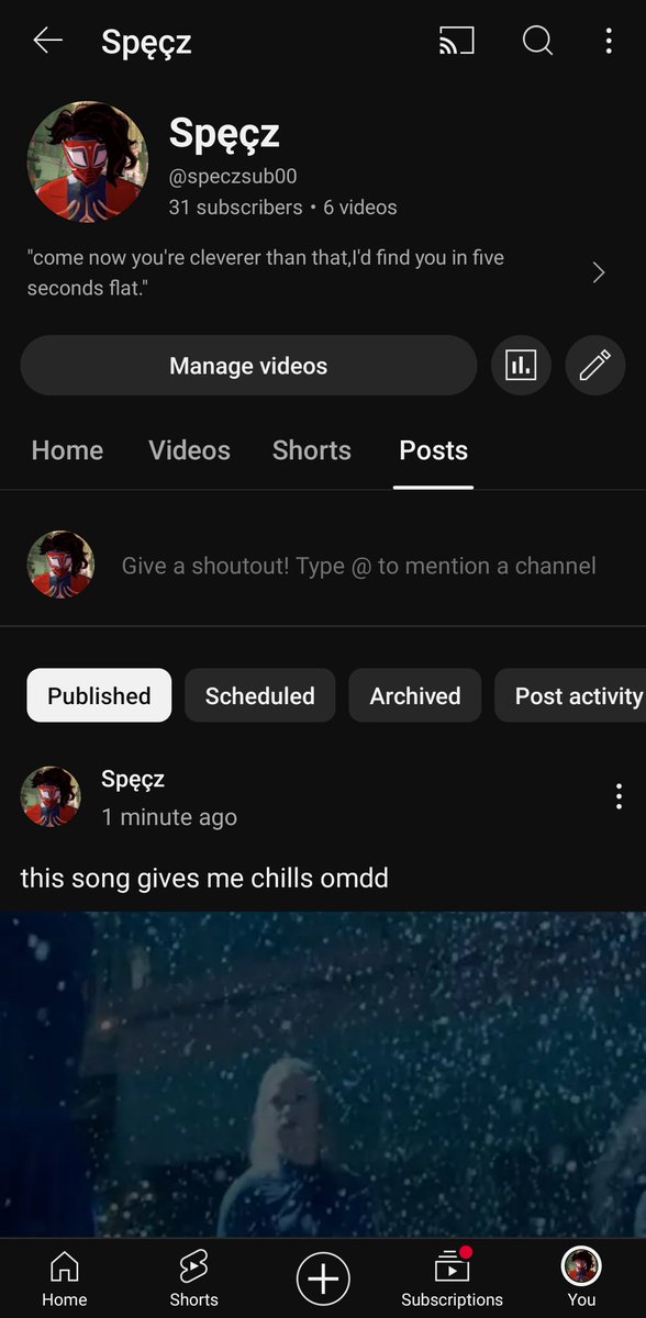 speczsub's tweet image. pls follow me on YouTube thank u bye