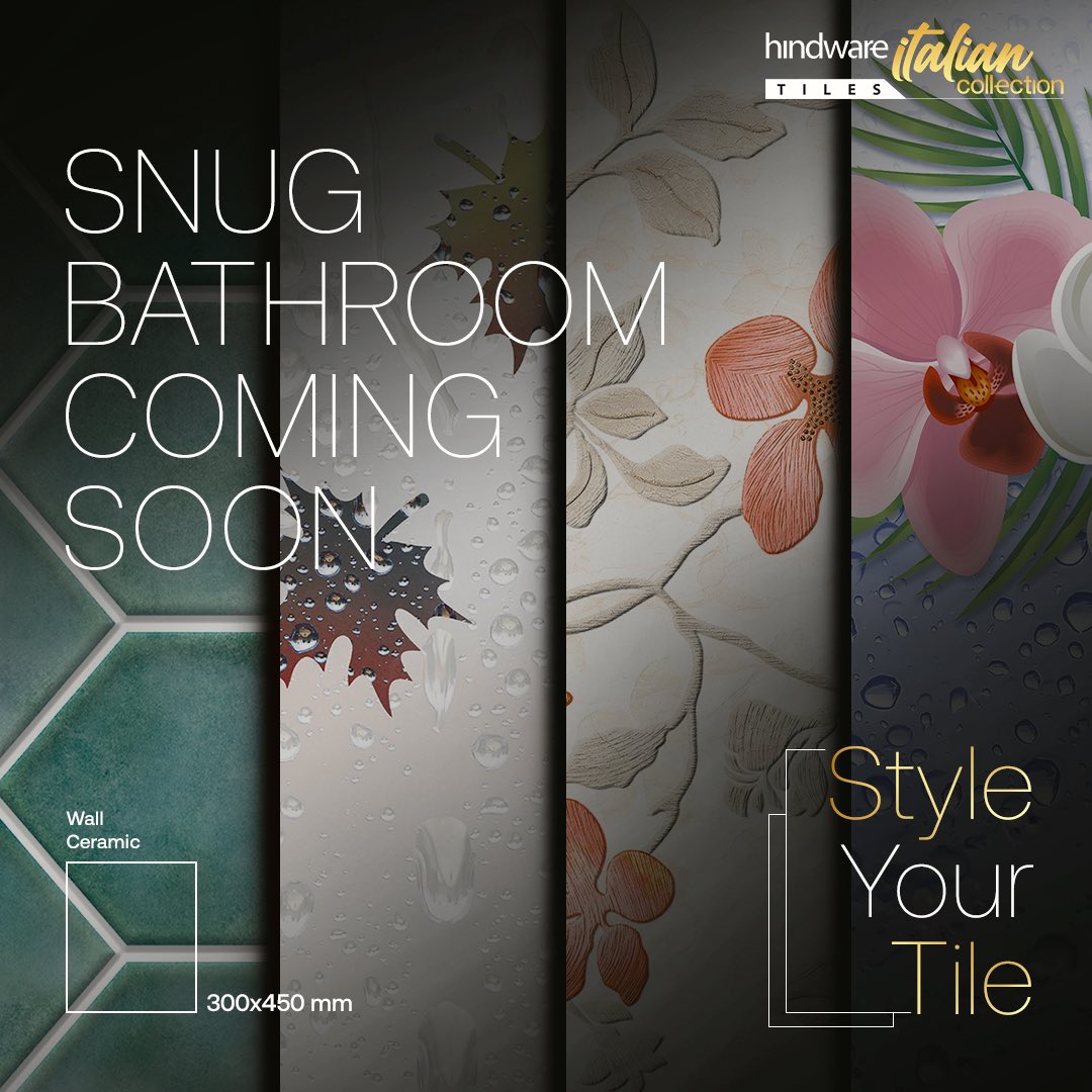 hindware_tiles's tweet photo. A snug and stylish bathroom experience is on its way! Get ready to transform your space into a cozy retreat. Stay tuned!
#HindwareTIles #Bathroom #Tiles #BathroomSpace #StyleYourTile #StayTuned https://t.co/ajfFsjZX0h